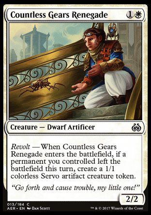 Countless Gears Renegade (Aether Revolt) Trading Card