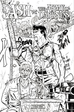 Ash vs The Army of Darkness #4 (Cover E 20 Copy Schoonover B&w)