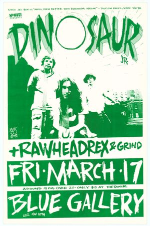 MXP-190.1 Dinosaur Jr. Blue Gallery 1989 shiny cardstock