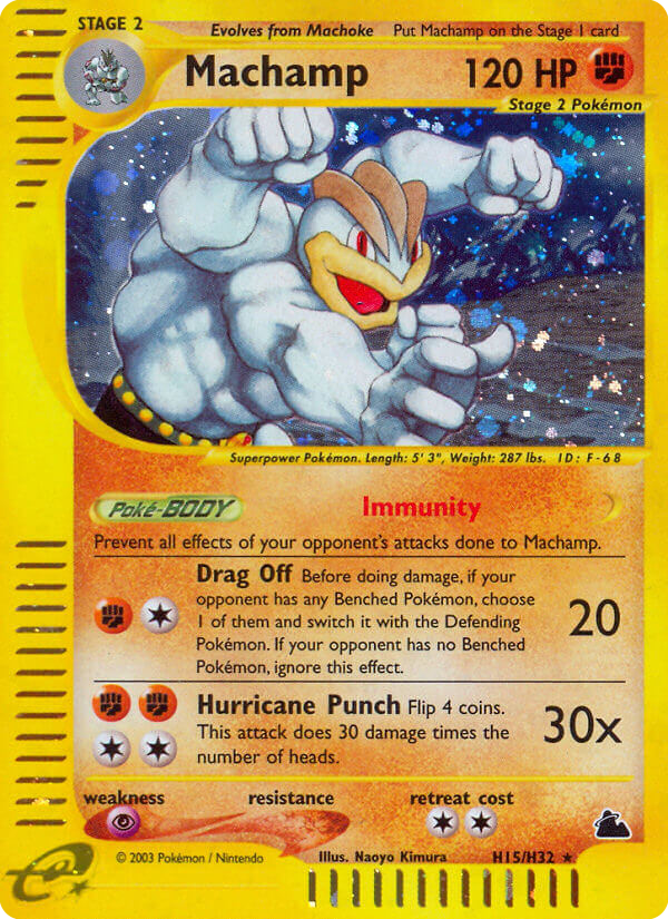 Machamp (H15) - Skyridge Pokémon Card