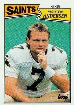 Morten Andersen 1987 Topps #277 Sports Card