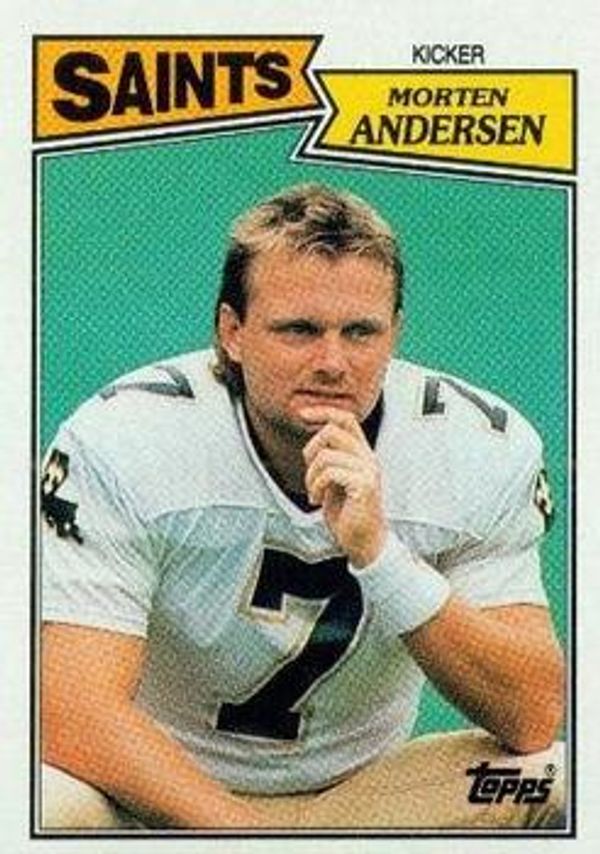 Morten Andersen 1987 Topps #277