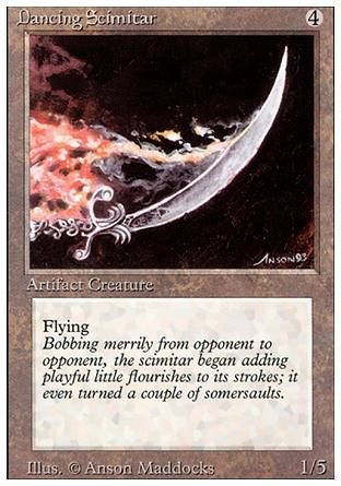 Dancing Scimitar (Revised Edition) Trading Card