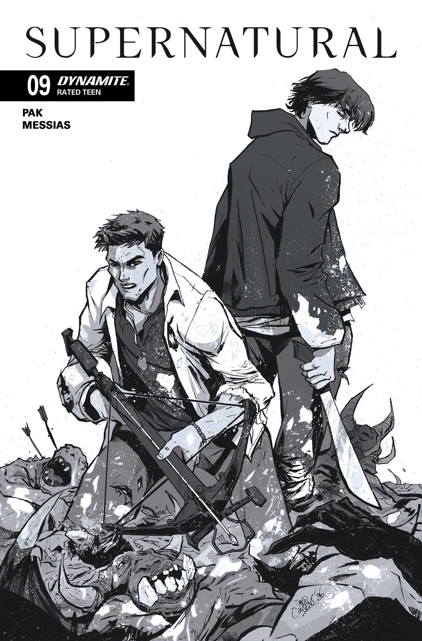 Supernatural #9 (Cvr G Inc 1:10 David Cousens Line Art Variant) Comic