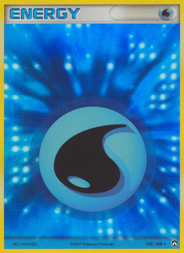 Water Energy (105/108) - Power Keepers Pokémon Card