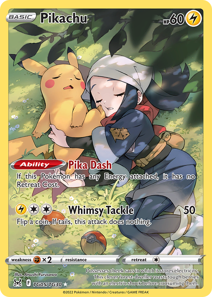 Pikachu (TG05) - Lost Origin Trainer Gallery Pokémon Card