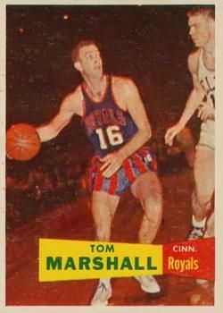 Tom Marshall 1957 Topps #22 Sports Card