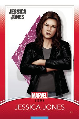 Jessica Jones #13 (Christopher Trading Card Variant Leg)