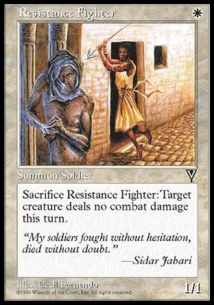 Resistance Fighter (Visions) Trading Card