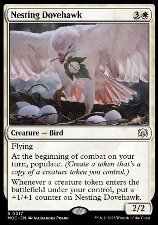 Nesting Dovehawk (March of the Machine Commander Decks) Trading Card