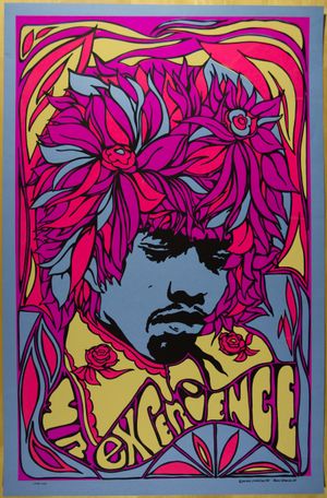 Jimi Hendrix "Mr. Experience" 1967 Headshop Poster