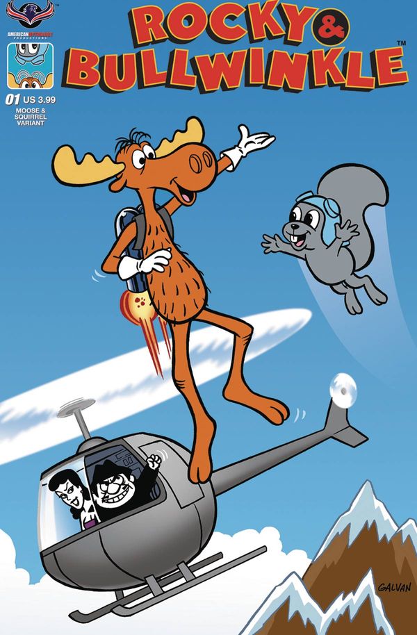 Rocky & Bullwinkle Show #1 (Flying Moose Galvan Cover)