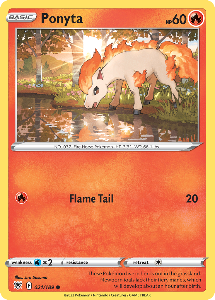 Ponyta (21/189) - Astral Radiance Pokémon Card