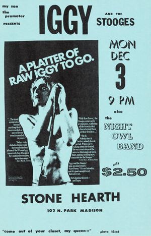 Iggy & The Stooges Stone Hearth 1973