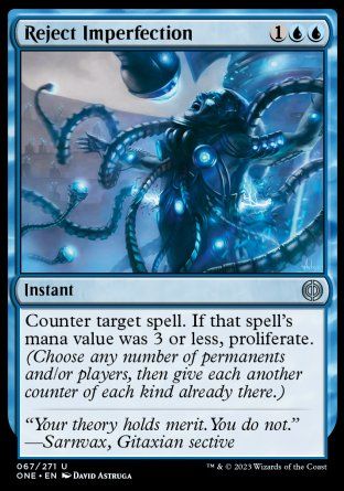 Reject Imperfection (Phyrexia: All Will Be One) Trading Card