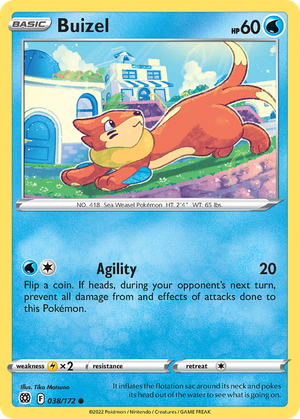 Buizel (38/172) - Brilliant Stars (Reverse Holo)