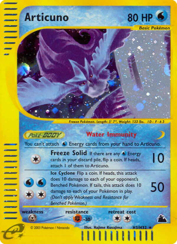 Articuno (H3) - Skyridge Pokémon Card