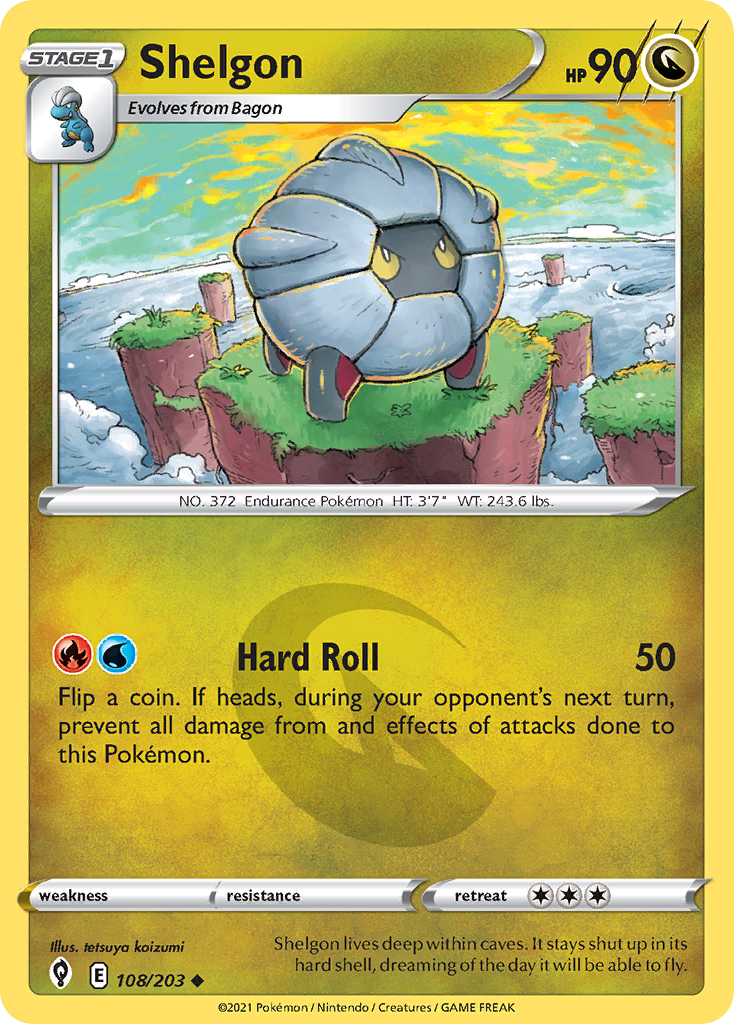 Shelgon (108/203) - Evolving Skies Pokémon Card