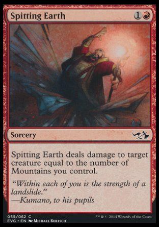 Spitting Earth (Duel Decks : Anthology) Trading Card