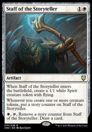 Staff of the Storyteller (Phyrexia: All Will Be One Commander Decks) Trading Card