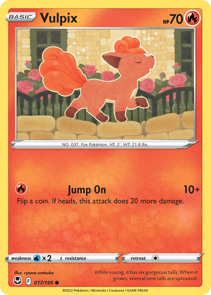 Vulpix (17/195) - Silver Tempest Pokémon Card