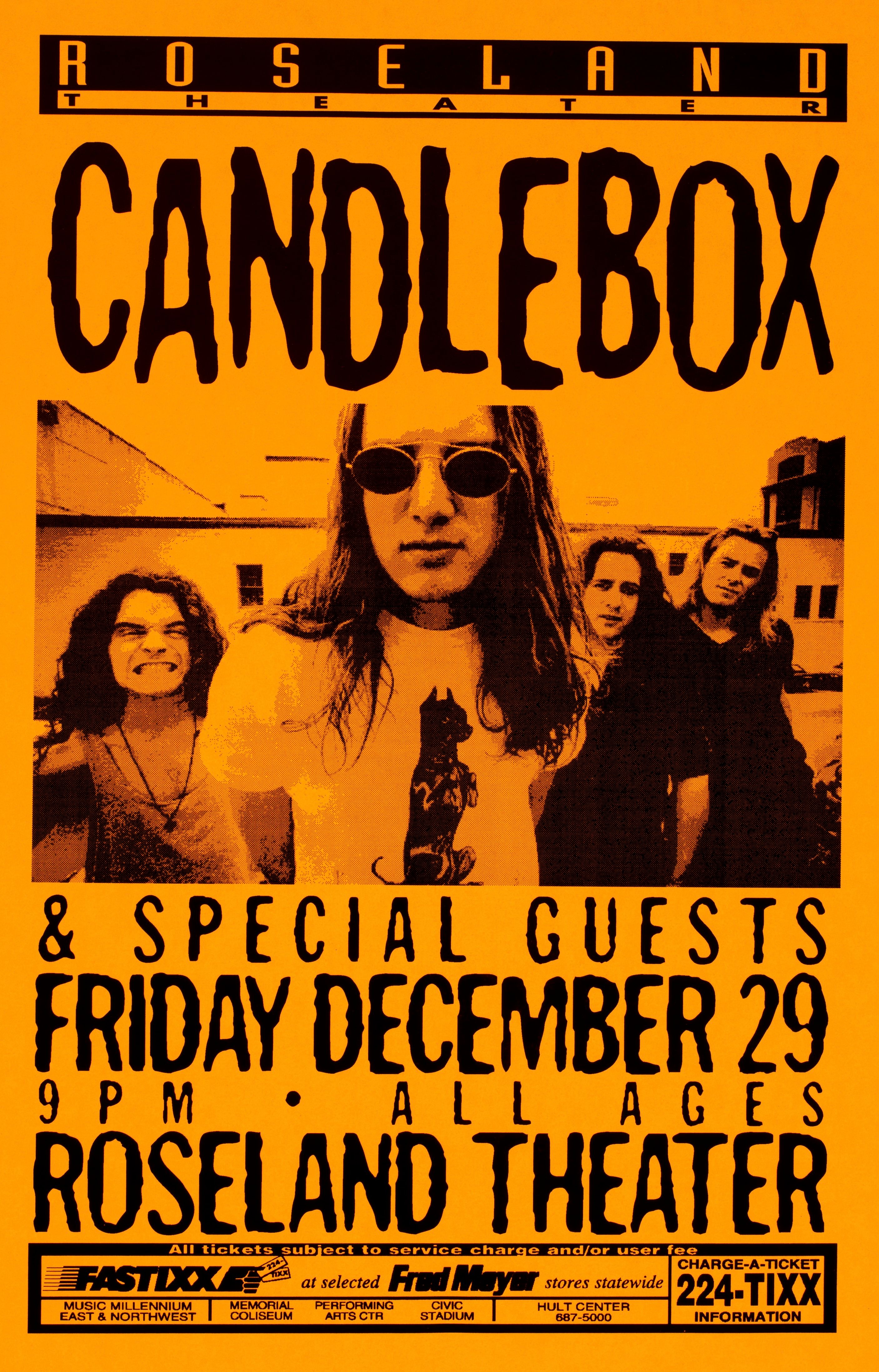 MXP-250.2 Candlebox 1995 Roseland Theater  Dec 29 Concert Poster