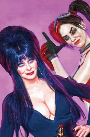 Harley Quinn X Elvira #1 (Cvr Za Inc 1:15 Mark Spears Pink Virgin Foc Bonus Variant)
