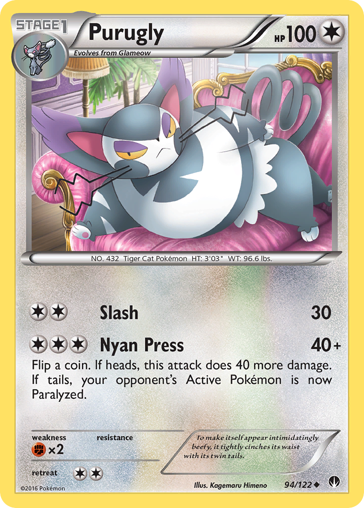 Purugly (94/122) - BREAKpoint Pokémon Card