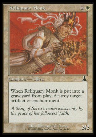 Reliquary Monk (Urza's Destiny) Trading Card