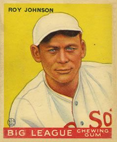 Roy Johnson 1933 Goudey (R319) #8 Sports Card