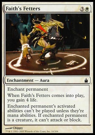 Faith's Fetters (Ravnica: City of Guilds) Trading Card