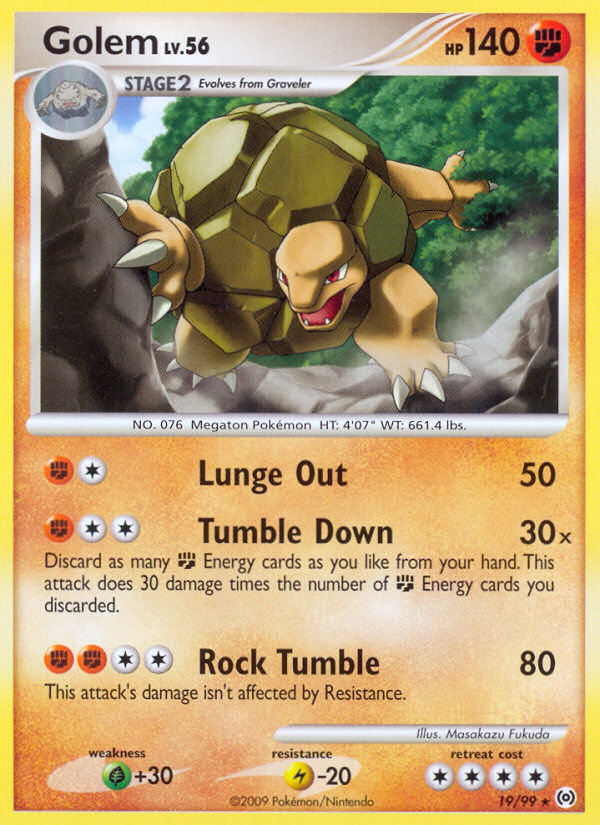 Golem (19/99) - Arceus Pokémon Card