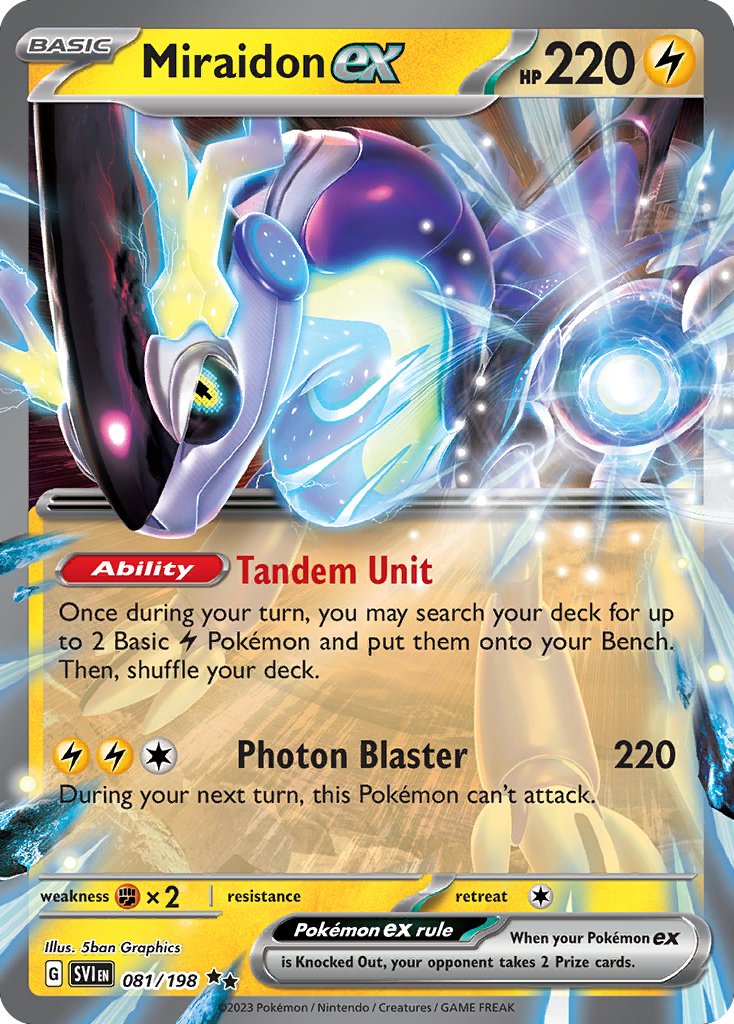 Miraidon ex (81/198) - Scarlet & Violet Pokémon Card