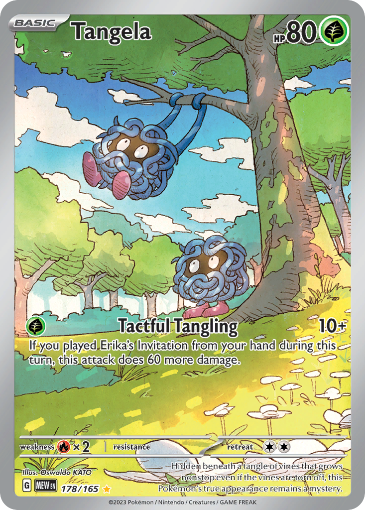 Tangela (178/165) - 151 Pokémon Card