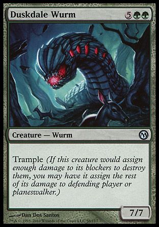 Duskdale Wurm (Duels of the Planeswalkers) Trading Card