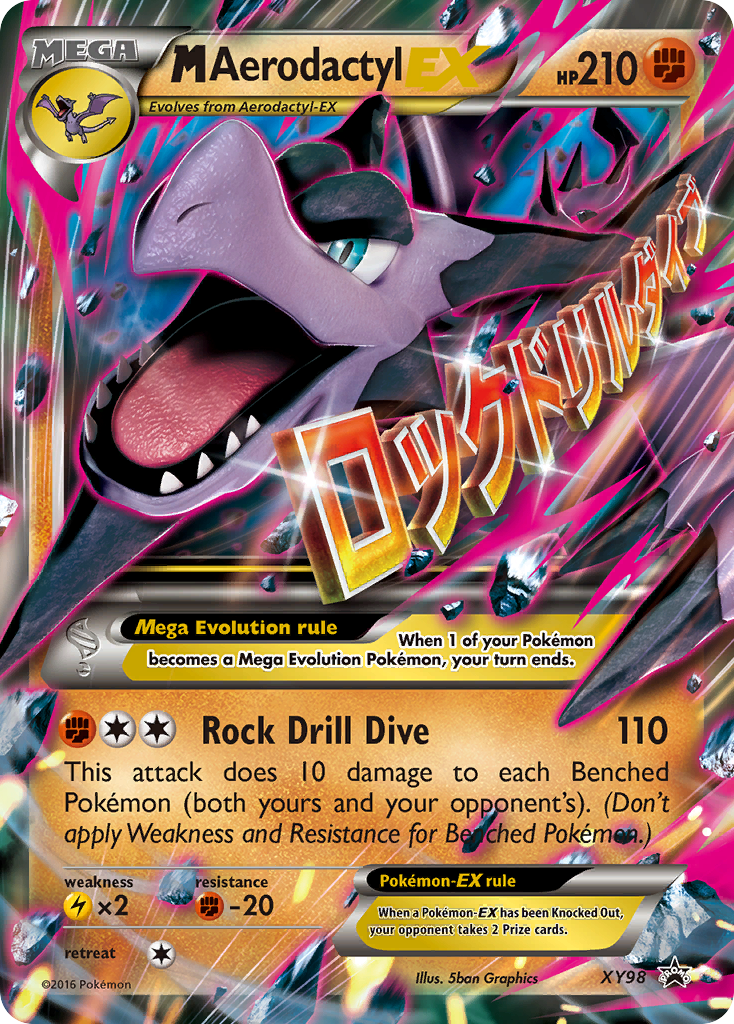 M Aerodactyl-EX MEGA (XY98) - XY Black Star Promos Pokémon Card