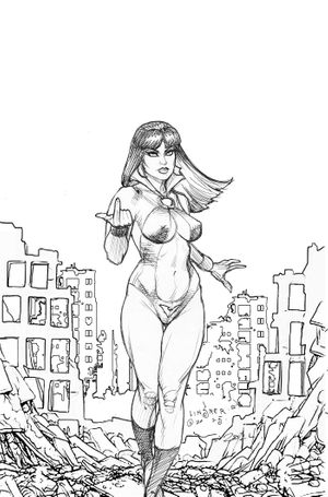 Vampirella Armageddon #3 (Cvr J Inc 1:15 Joseph Michael Linsner Line Art Virgin Variant)