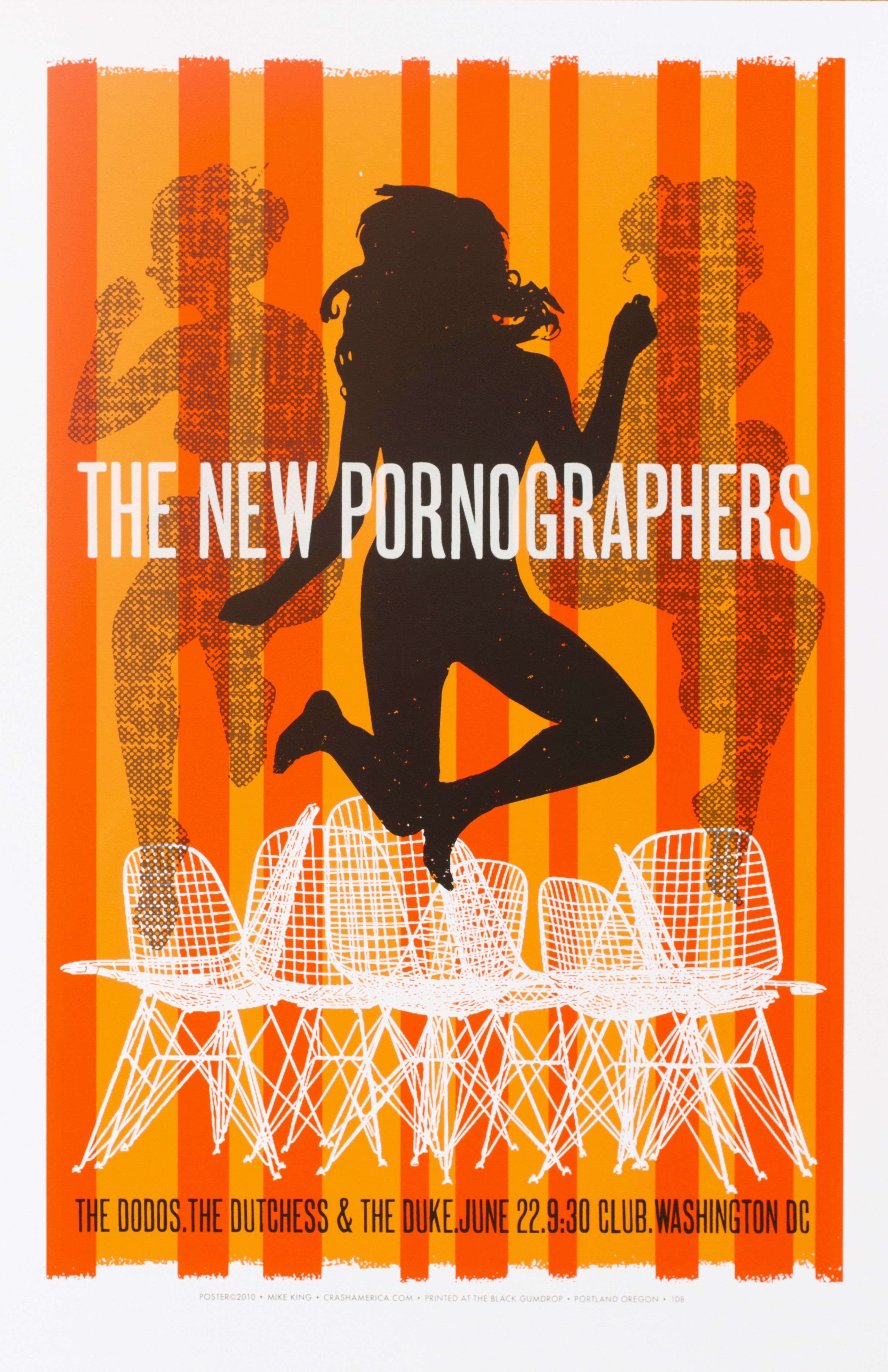 MXP-159.1 New Pornographers 2010 9:30 Club  Jun 22 Concert Poster