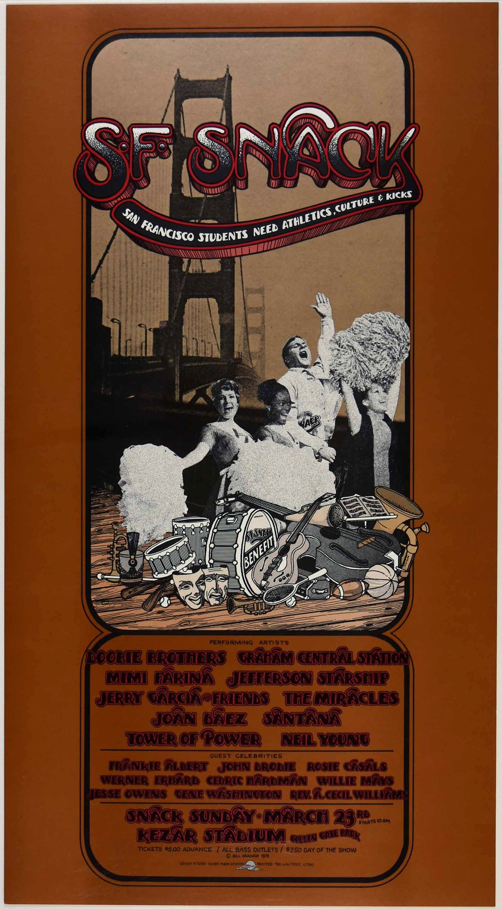 AOR-4.49-OP-1 SF Snack Benefit 1975 Concert Poster