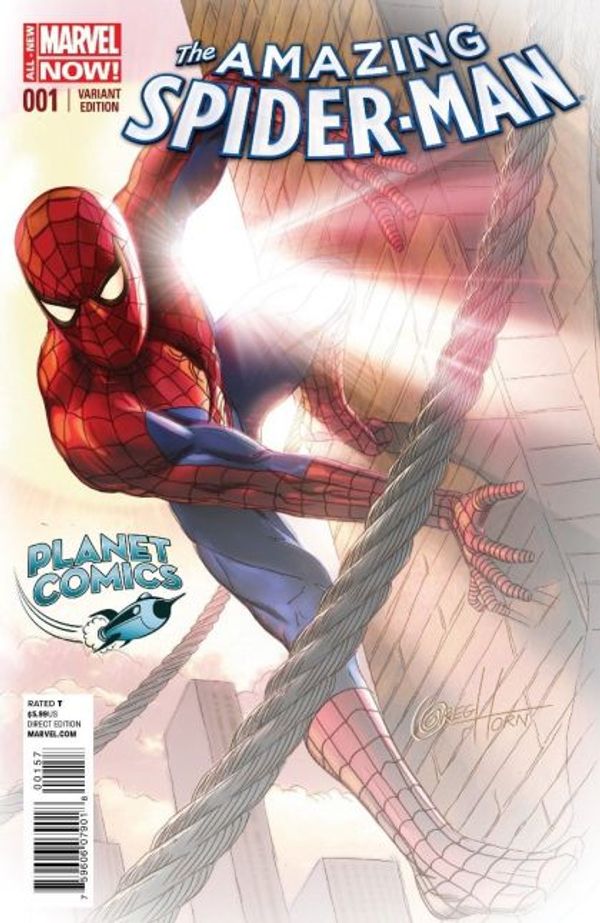 Amazing Spider-man #1 (Greg Horn Planet Comics Exclusive Fade Variant Cover)
