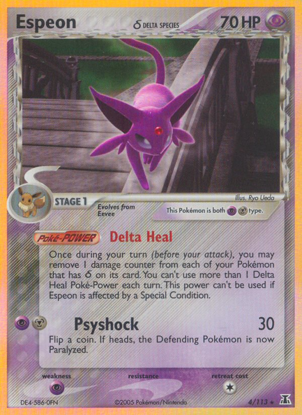 Espeon δ (4/113) - Delta Species Pokémon Card