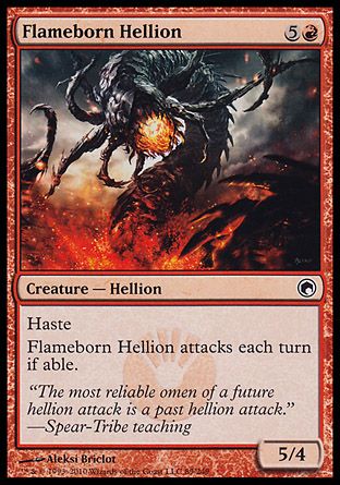 Flameborn Hellion (Scars of Mirrodin) Trading Card