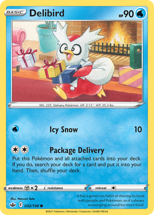 Delibird (32/198) - Chilling Reign