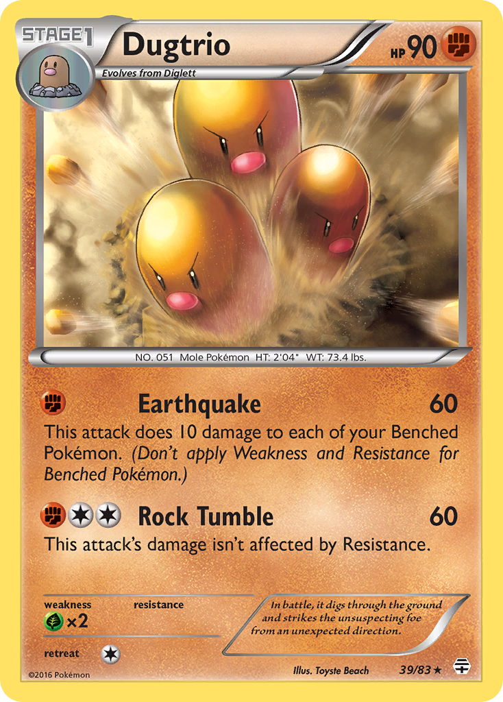 Dugtrio (39/83) - Generations Pokémon Card