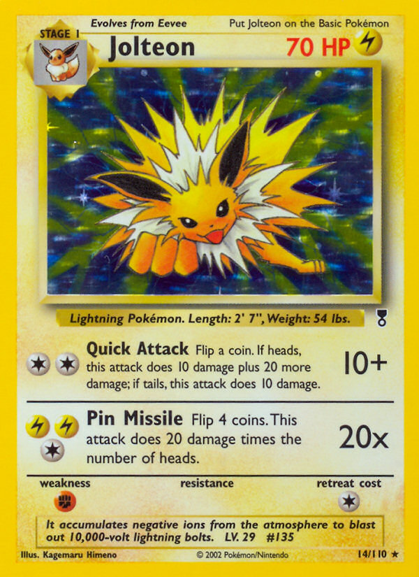 Jolteon (14/110) - Legendary Collection Pokémon Card