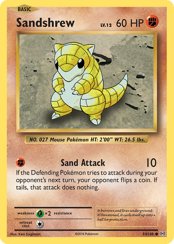 Sandshrew (54/108) - Evolutions