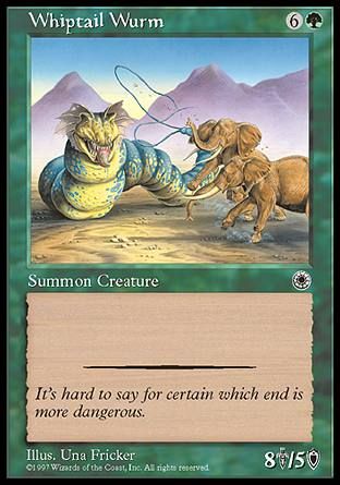 Whiptail Wurm (Portal) Trading Card