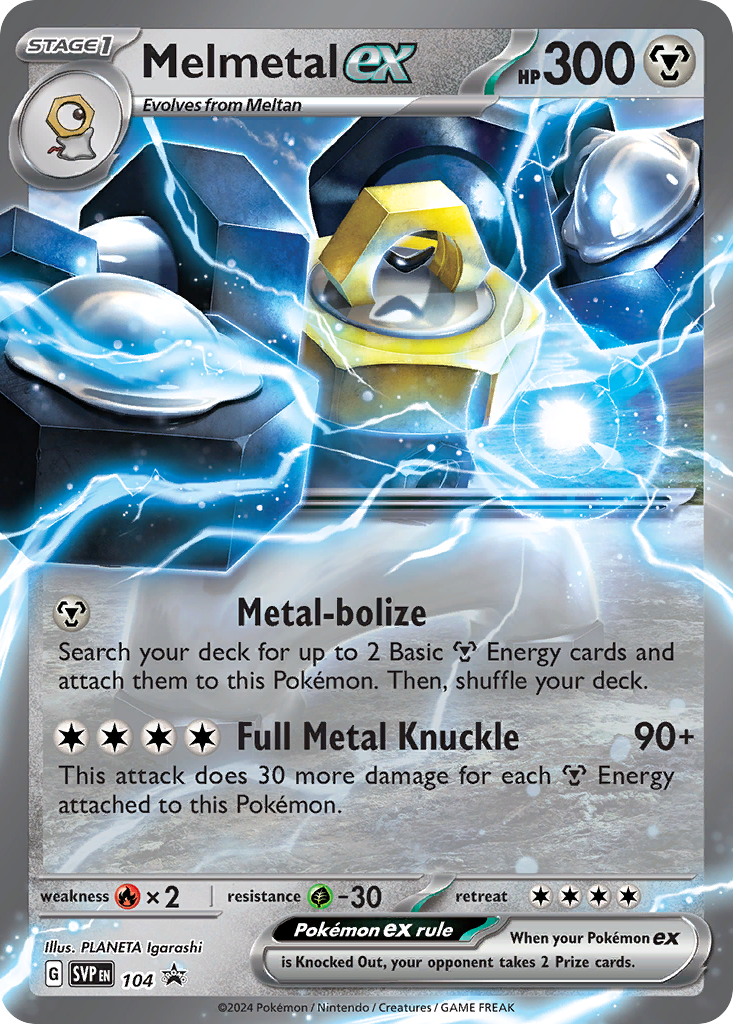 Melmetal ex (104/148) - Scarlet & Violet Black Star Promos Pokémon Card