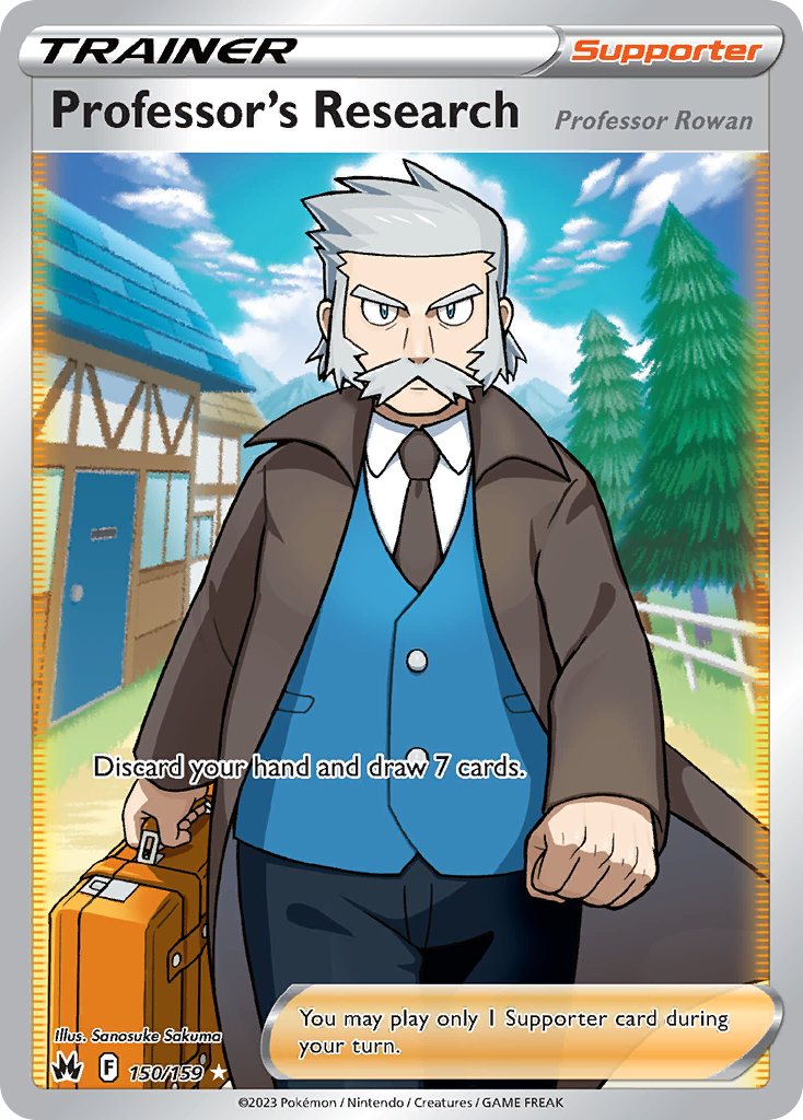 Professor's Research (Trainer: Supporter) (150/159) - Crown Zenith Pokémon Card