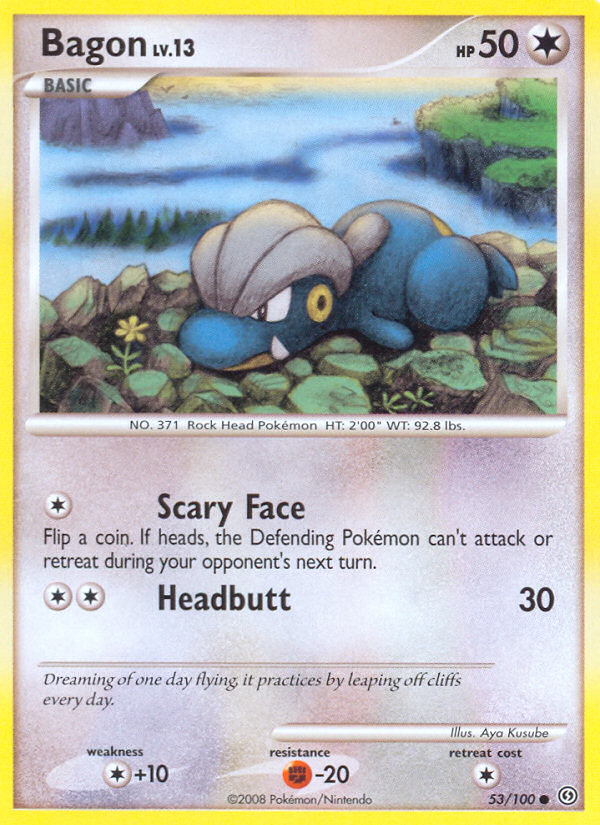 Bagon (53/100) - Stormfront Pokémon Card